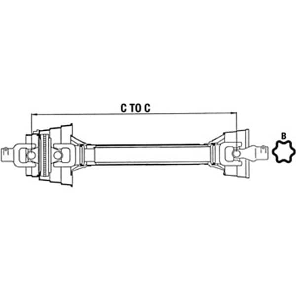 Aftermarket WC584812A New CCV Driveline Fits Walterscheid WWE Series 2580 AW25818 DRF30-0074 - main
